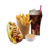 Чизкинг + картофель фри + напиток + соус